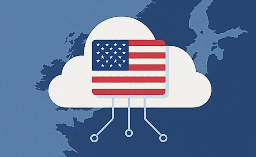 Symbol Image Caption: Access by U.S. authorities to European data in the Microsoft cloud.